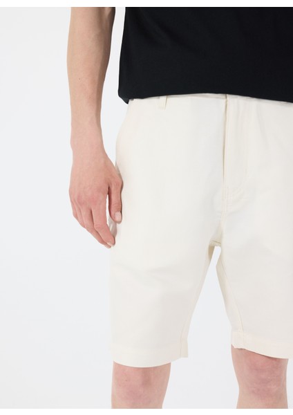 Regular Fit Krem Erkek Şort M5GD47WFIC0G1CV Clement Twıll Shrt