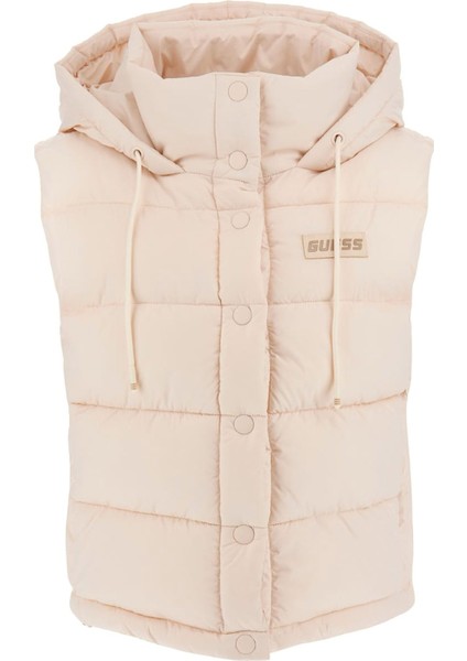 V4RL02WFYE2G6F4 Breana Vest Krem Standart Desenli Kadın Yelek
