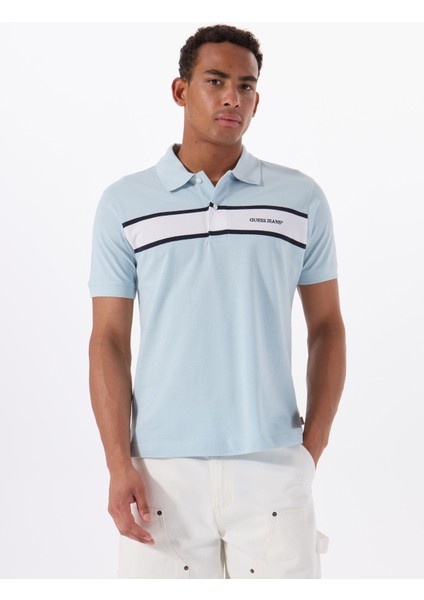 Desenli Çok Renkli Erkek Polo T-Shirt M5GP29KCJV1F7AO Gj Ss Strıped Embr modelleri