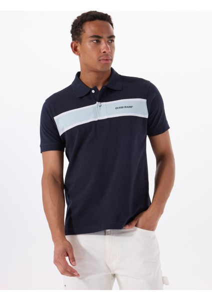 Desenli Çok Renkli Erkek Polo T-Shirt M5GP29KCJV1F7TW Gj Ss Strıped Embr