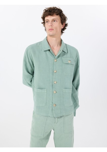 Standart Yeşil Erkek Ceket Mr Brıckell Jacket