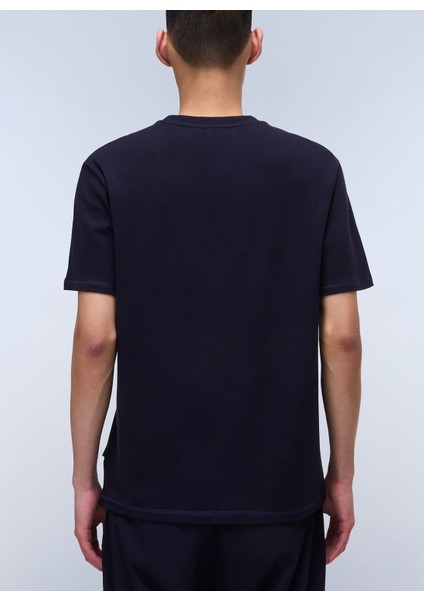 NP0A4IEA1761-S-VANNI Prt Ss Lacivert Relaxed Erkek T-Shirt fiyatları