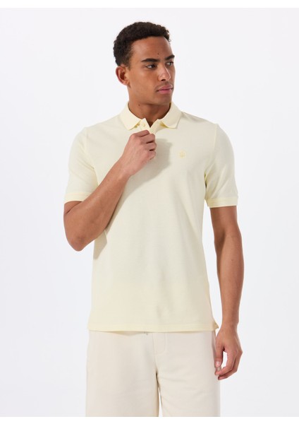 A10193952008010-MB CT953 Polo T-Sh Sarı Regular Fit Düz Erkek T-Shirt fiyatları