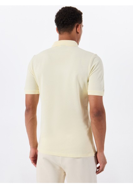 A10193952008010-MB CT953 Polo T-Sh Sarı Regular Fit Düz Erkek T-Shirt indirimleri
