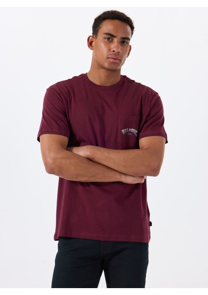 Stacked Arch Pkt EBYZT00175 Mor Bisiklet Yaka Regular Fit Düz Erkek T-Shirt