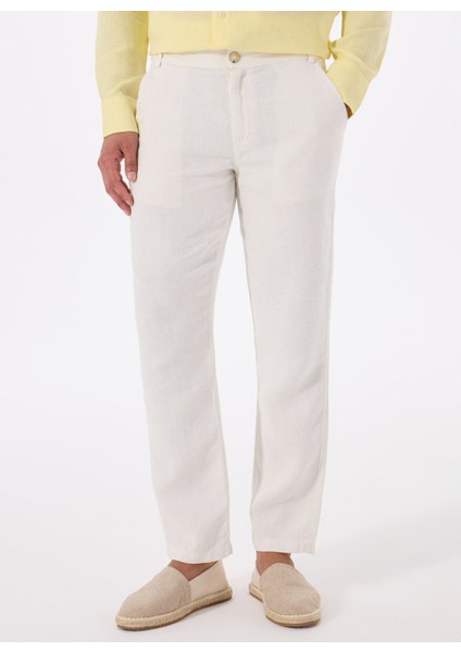 Standart Bel Normal Paça Standart Beyaz Erkek Pantolon Mr Tom Pants fiyatları