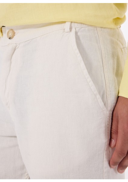 Standart Bel Normal Paça Standart Beyaz Erkek Pantolon Mr Tom Pants fırsatları