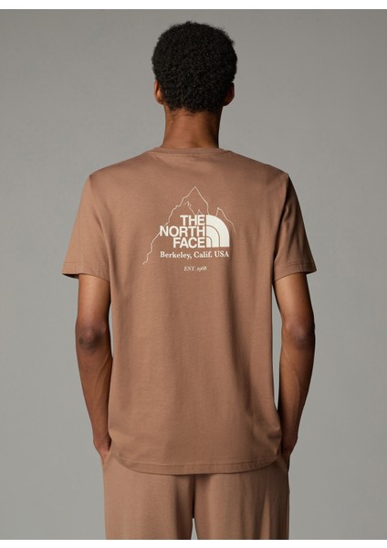 NF0A894Z6IH1-M Bıner Graphıc 4 Tee Krem Bisiklet Yaka Regular Fit Düz Erkek T-Shirt modelleri