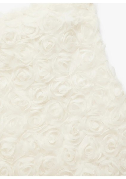 x Sibil Çetinkaya Ekru Kadın Straplez Yaka Slim Fit Elbise 5SAK80297EK indirimleri