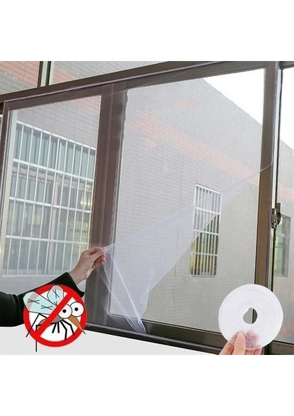 ® Tüm Cam Pencere Kapılara Uyumlu Çift Kanat Pencere Sinekliği