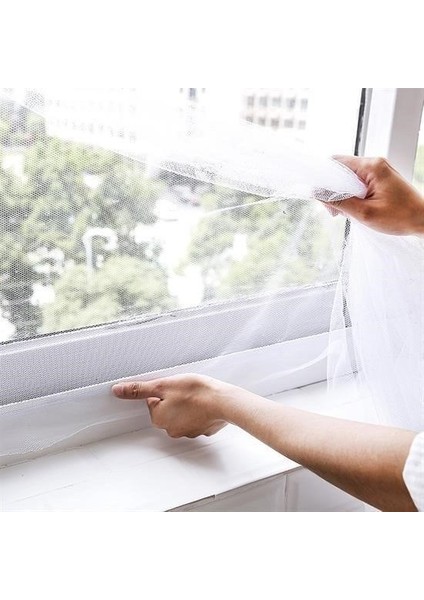 ® Tüm Cam Pencere Kapılara Uyumlu Çift Kanat Pencere Sinekliği