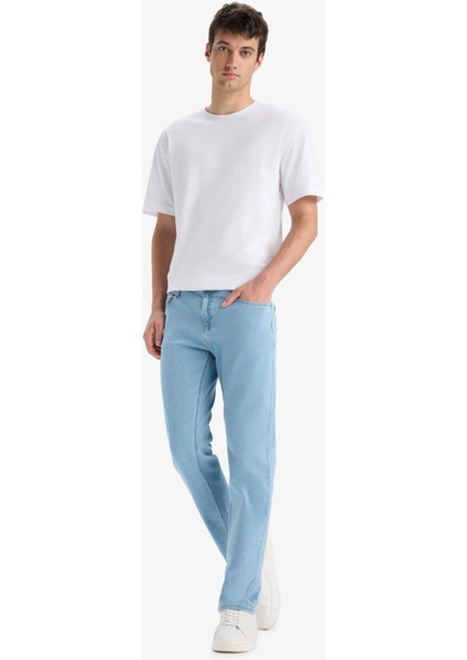 Sergio Regular Fit Normal Kalıp Normal Bel Boru Paça Jean Pantolon E7268AX25SM