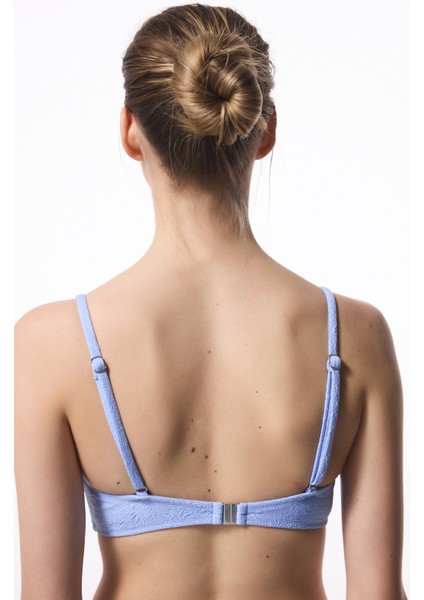 Mavi Juno Balenli Bralet Bikini Üstü