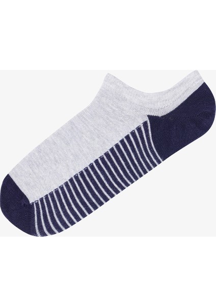 Erkek Fisher 3lü Çok Renkli Sneaker Çorap
