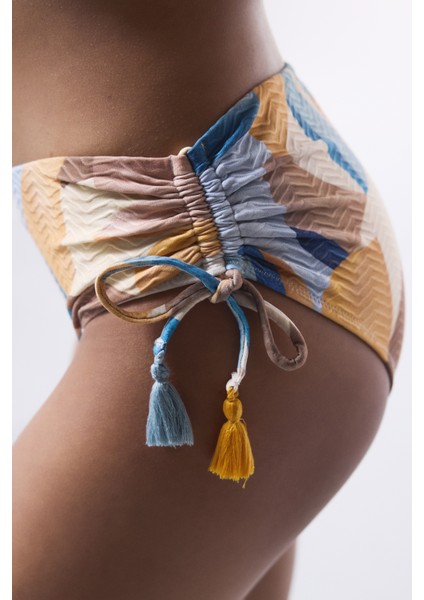 Misty Etnik Desen Boncuklu Yüksek Bel Bikini Altı