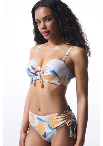 Misty Etnik Desen Boncuklu Yüksek Bel Bikini Altı