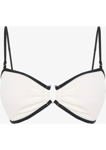 Beyaz Nicole Straplez Bikini Üstü fırsatları
