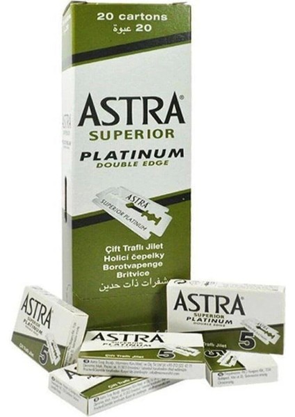Astra Tıraş Bıçağı Yeşil Jilet 20'li Paket