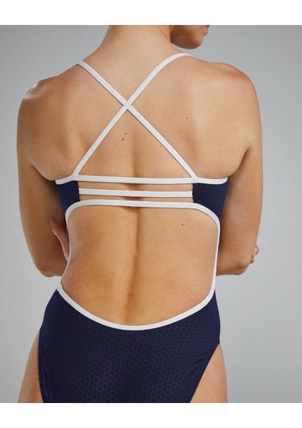 Durafast Elite® Tf Kız Çocuk Mayo - Hexa (Lacivert) modelleri