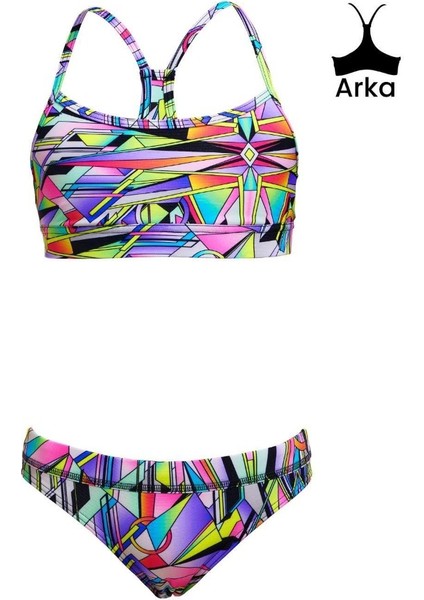 Scissor Kick Kız Çocuk Crop Bikini Takımı