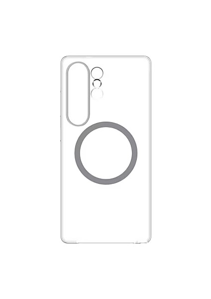 Galaxy S25 Ultra Manyetikli Şeffaf Kılıf
