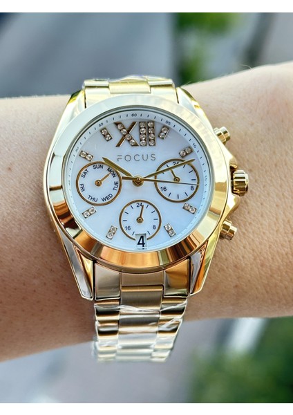 Dual Time Aktif Göstregeler Komple Çelik Spor Şık Kullanıma Uygun Kadın Kol Saati
