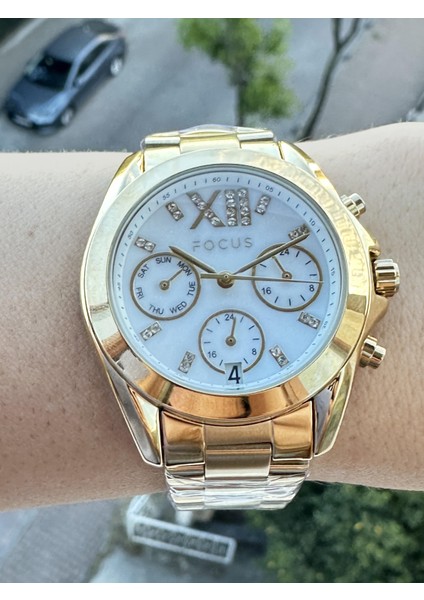 Dual Time Aktif Göstregeler Komple Çelik Spor Şık Kullanıma Uygun Kadın Kol Saati