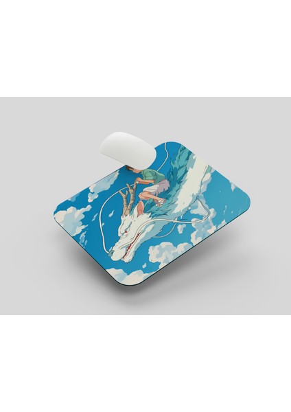 Studio Ghibli Ruhların Kaçışı Chihiro Haku Mousepad 22X18CM - Anime Mousepad