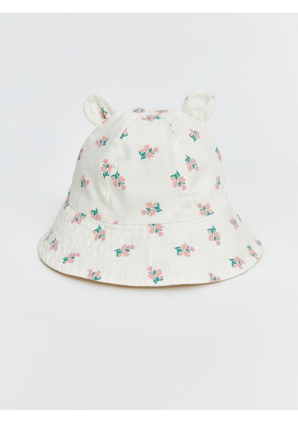 Yeni Sezon Cicek Desenli Kiz Bebek Bucket Sapka - S5BP61Z1