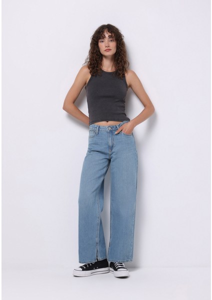 Regular Fit Kadın Indigo Jean Pantolon