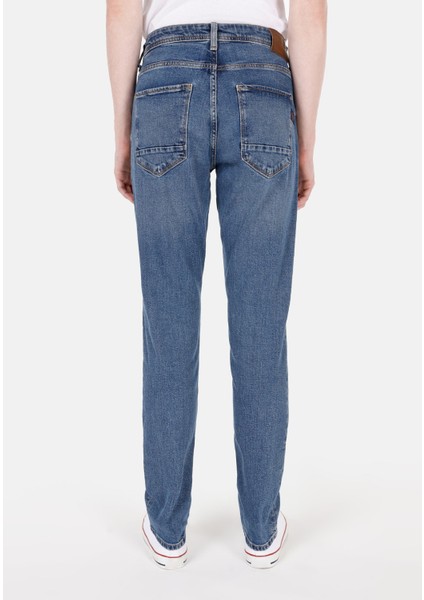 Straight Fit Düşük Bel Düz Paça Erkek Lacivert Jean Pantolon fiyatları