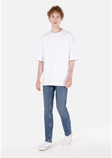 Straight Fit Düşük Bel Düz Paça Erkek Lacivert Jean Pantolon modelleri
