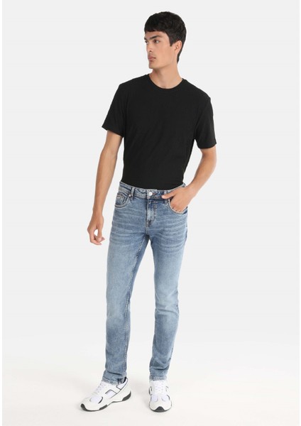 Straight Fit Düşük Bel Düz Paça Erkek Koyu Indigo Jean Pantolon modelleri