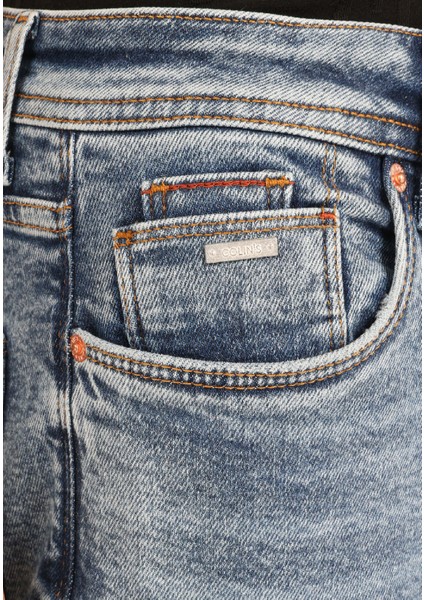 Straight Fit Düşük Bel Düz Paça Erkek Koyu Indigo Jean Pantolon indirimleri