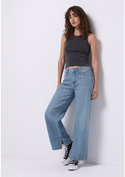 Regular Fit Kadın Indigo Jean Pantolon modelleri