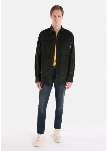Straight Fit Erkek Indigo Jean Pantolon