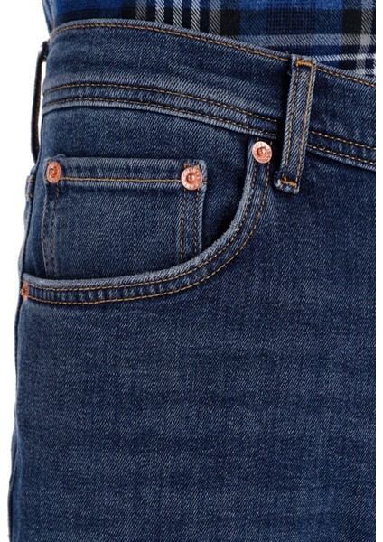 Loose Tapered Fit Erkek Indigo Jean Pantolon indirimleri