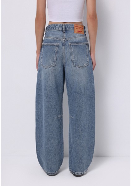 Baggy Fit Kadın Indigo Jean Pantolon fiyatları