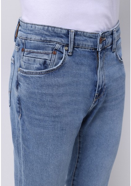 Slim Fit Erkek Indigo Jean Pantolon indirimleri