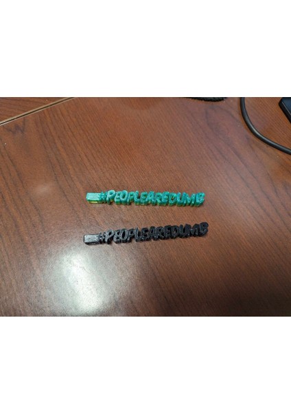 #peoplearedumb Keychain (Plastik Aparattır!!!)