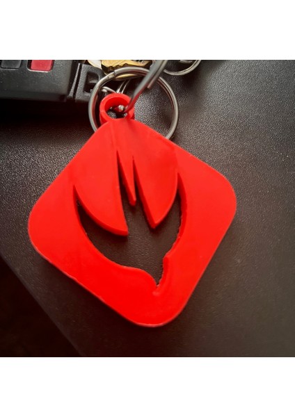 Swift Programlama Dili Logosu Keychain (Plastik Aparattır!!!)