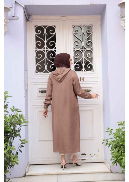 Kapşonlu Camel Tesettür Kap 511C fırsatları