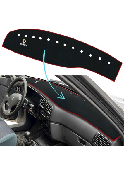 Renault 19 & Europa Siyah Göğüs & Torpido Halısı