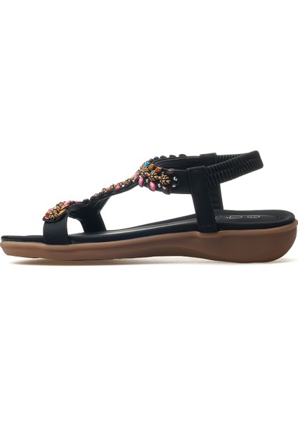 Kadın Taş Detaylı Günlük Sandalet 25Y 25Y150-8 Z