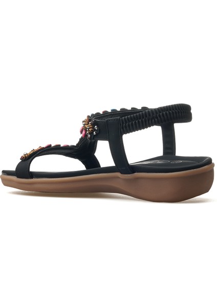 Kadın Taş Detaylı Günlük Sandalet 25Y 25Y150-8 Z