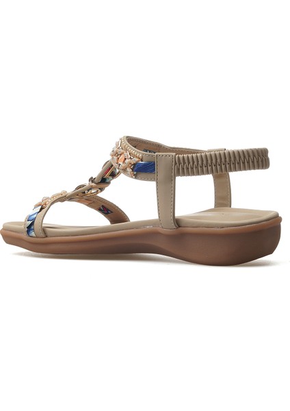 Kadın Taş Detaylı Günlük Sandalet 25Y 25Y150-11 Z modelleri