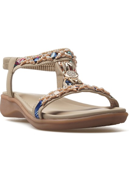 Kadın Taş Detaylı Günlük Sandalet 25Y 25Y150-11 Z fırsatları