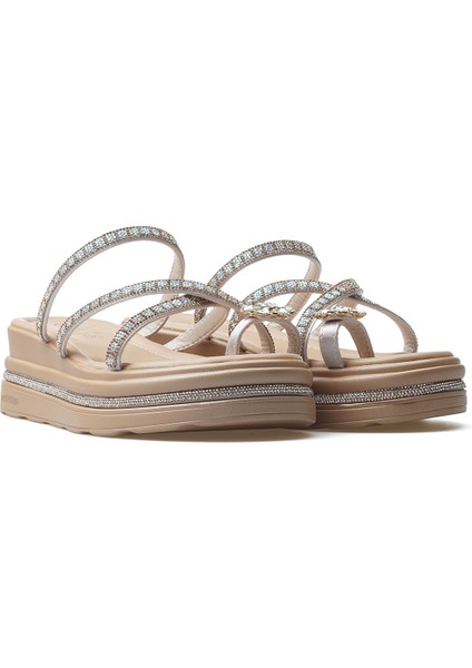 Kadın Taş Detaylı Topuklu Parmak Arası Günlük Terlik 25Y 25Y398-2 Z indirimleri