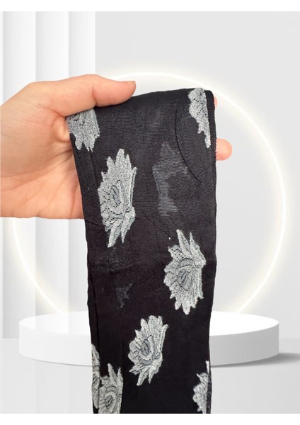 Grisi Tania Çiçek Desenli Baskılı Güpür Dantel Görünümlü 20 Den Desenli Külotlu Çorap (Made In Italy)