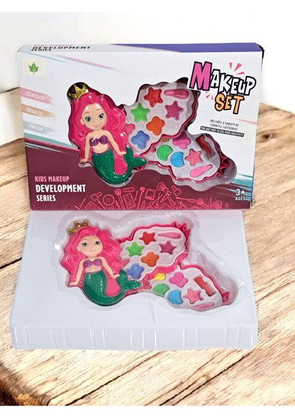 Oyuncak Makyaj Seti Deniz Kızı Kapaklı 2 Ünite Açılır Kapanır Sağlıga Uygundur 3 Yaş Üstü 30X20CM